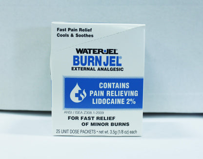 Water-Jel Burn Jel - 25/Box - GPSFoodService