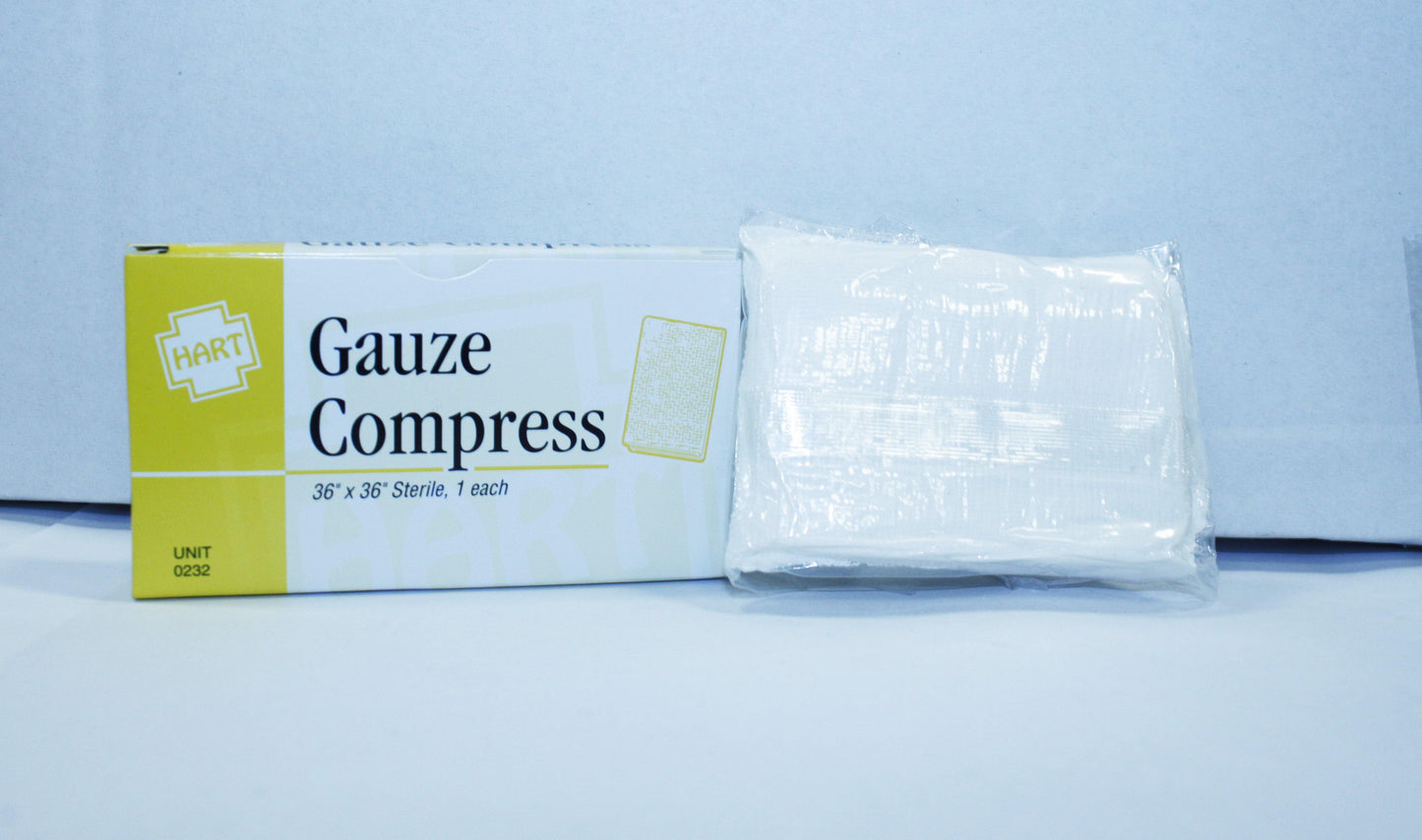 Sterile Gauze Compress, 36" x 36"- 2/Box - GPSFoodService