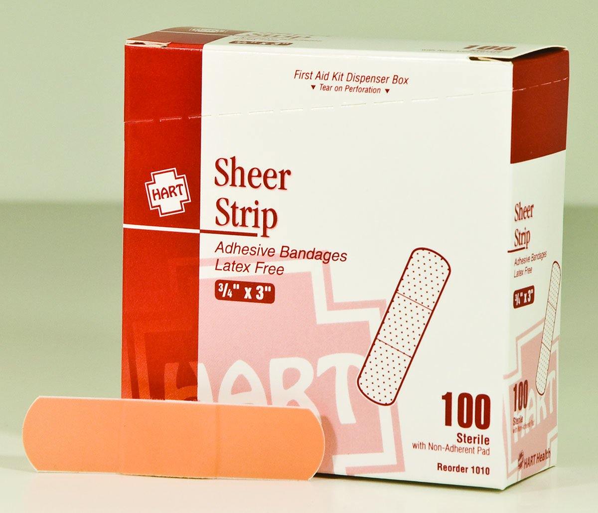 Plastic Strip Bandage 3/4"x 3" Brown, 100/box - GPSFoodService