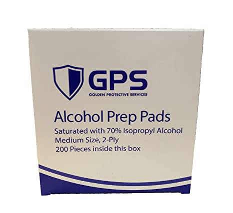 Alcohol Wipe Prep Pads, 70% Isopropyl Alcohol, 200/Box