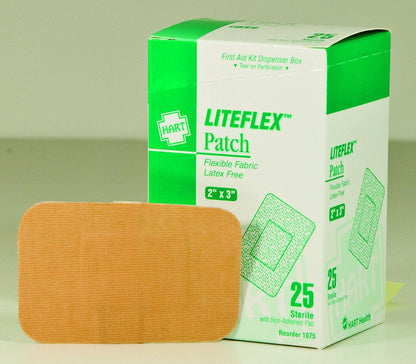Patch Bandage Heavy Woven Large, 2" x 3" - 25/Box - GPSFoodService