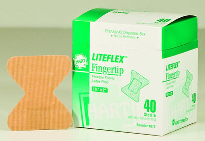 Fingertip Bandage Woven Standard Brown - 40/Box - GPSFoodService