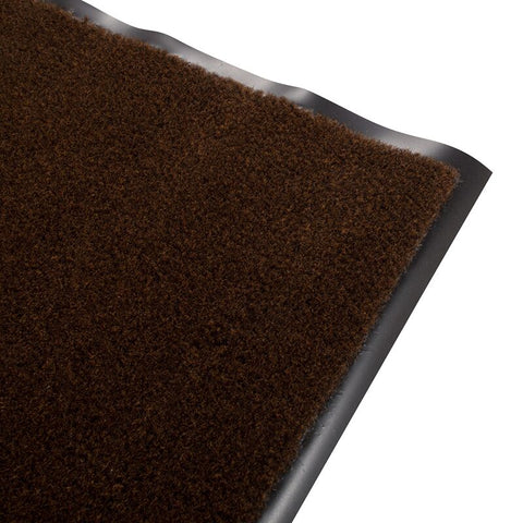 Olefin Indoor Carpet Walnut Brown Mat, 2' x 3', Slip Resistant, Food Service Safety