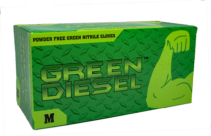 The Green Diesel®, Powder Free Nitrile Disposable Gloves, 8 Mil