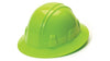 Hi-Viz Green Hard Hat Full Brim with Ratchet