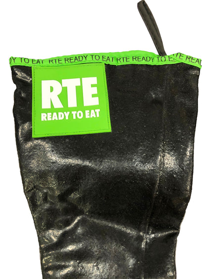 Oil Shield®, 18" (99185RTE) High Temp Neoprene Insulated Gloves, Green Banding & RTE Labeling - Mens Sizes S and L