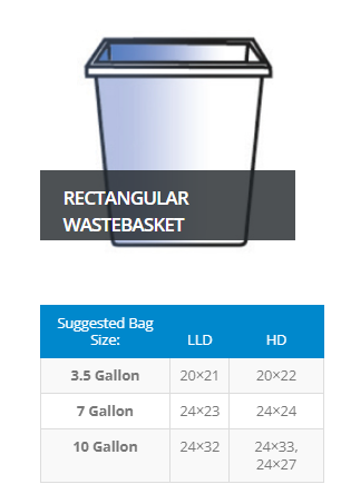 12-16 Gallon Trash Bags