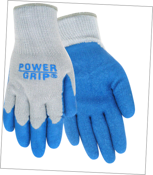 PowerGrip 10 Gauge Poly Knit with Rubber Palm Glove - Mens Sizes M-XXL - GPSFoodService