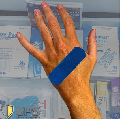 Blue Adhesive Bandages 1" x 3" - 100/Box