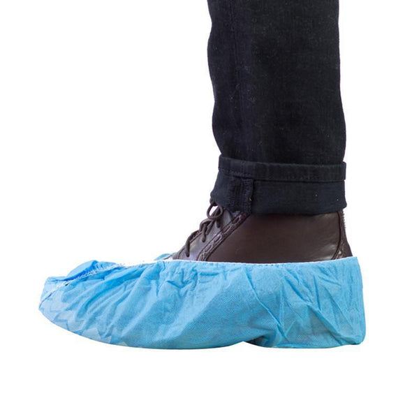 Polypropylene Slip Resistant Shoe Covers, Blue - 150 Pair/case