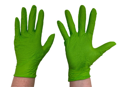The Green Diesel, Powder Free Nitrile Disposable Gloves, 8 Mil, Sizes M-XXL - GPSFoodService