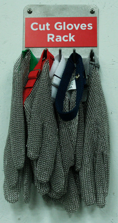 Steel Mesh Glove with Strap, Stainless Steel