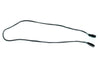 Black Safety Glass Cord, Round and Thin Loops